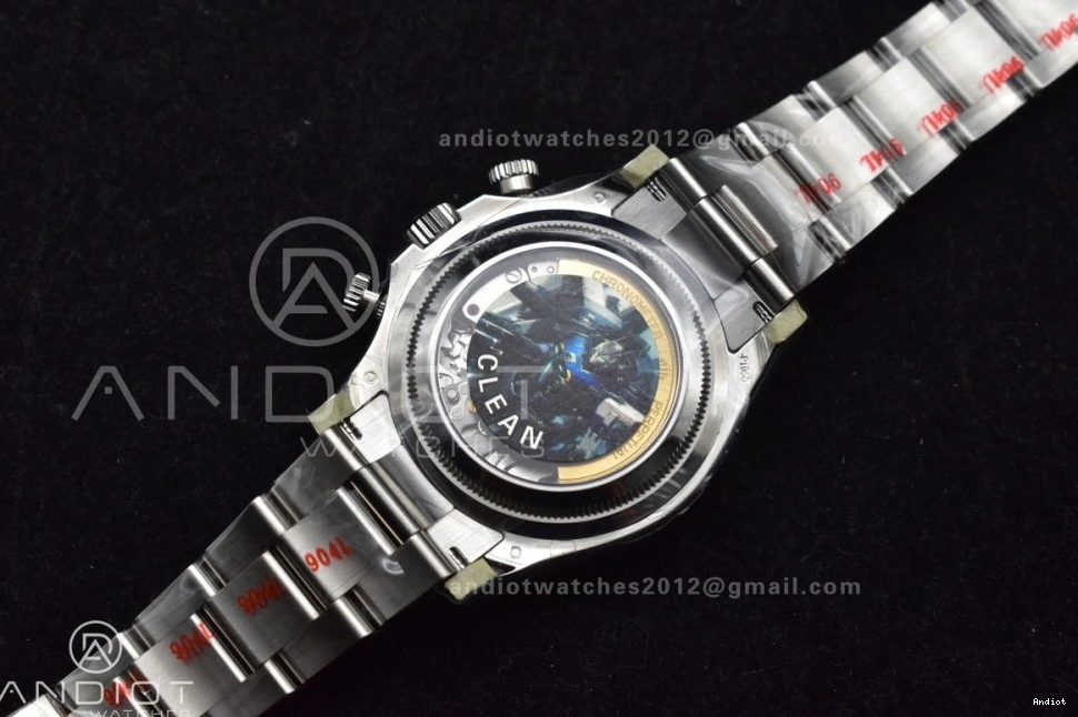 904L Bracelet Sticks Asian Best 1:1 Blue SS SS 4131 126506 on Ice Super Dial Clean 904L Edition Markers Daytona Clone 0128
